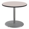 National Public Seating Cafe Table, 36in. Diameter x 30h, Round Top/Base, Gray Nebula Top, Gray Base CG13636RD1GY